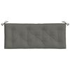 vidaXL Podušky na zahradní lavici 2 ks tmavě šedá melanž 120x50x7 cm