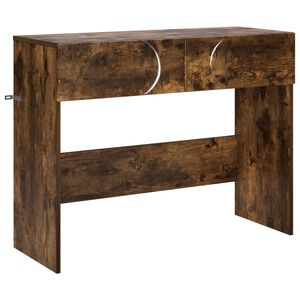 vidaXL Konzolov&yacute; stolek Kouřov&yacute; dub 96,5 x 38 x 75 cm Kompozitn&iacute; dřevo