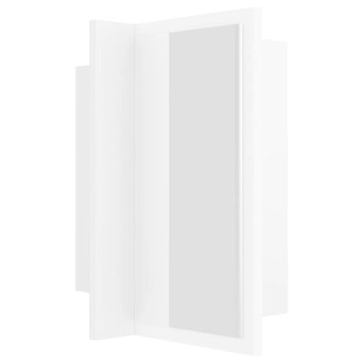 vidaXL LED koupelnová skříňka se zrcadlem bílá 40 x 12 x 45 cm akryl