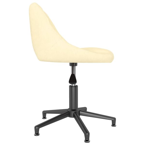 vidaXL Otočn&eacute; j&iacute;deln&iacute; židle 4 ks kr&eacute;mov&eacute; samet