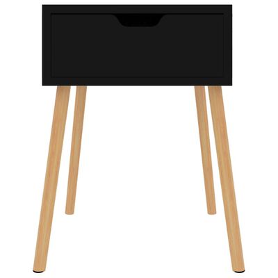 vidaXL Noční stolek černý s vysokým leskem 40 x 40 x 56 cm dřevotříska