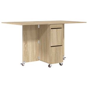 vidaXL J&iacute;deln&iacute; stůl 140 x 80 x 77 cm Kompozitn&iacute; dřevo Dub sonoma