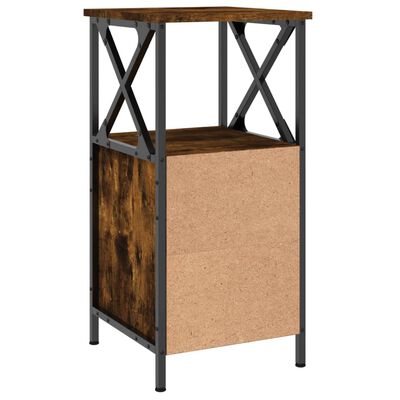 vidaXL Noční stolek kouřový dub 34 x 35,5 x 70 cm kompozitní dřevo