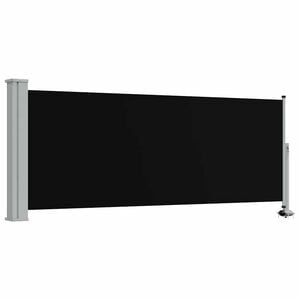 vidaXL Terasov&aacute; zatahovac&iacute; bočn&iacute; mark&yacute;za 100 x 300 cm čern&aacute;