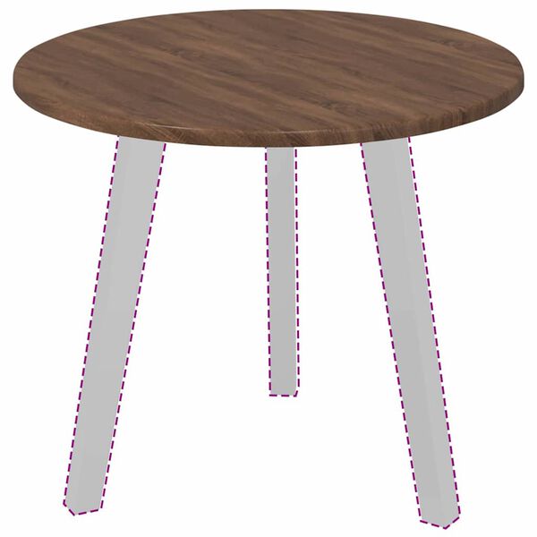 vidaXL Deska stolu Hněd&yacute; dub 50 x 50 x 1,5 cm kompozitn&iacute; dřevo