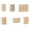 vidaXL 11d&iacute;ln&aacute; sada kuchyňsk&yacute;ch skř&iacute;něk "Porto" dub sonoma kompozit