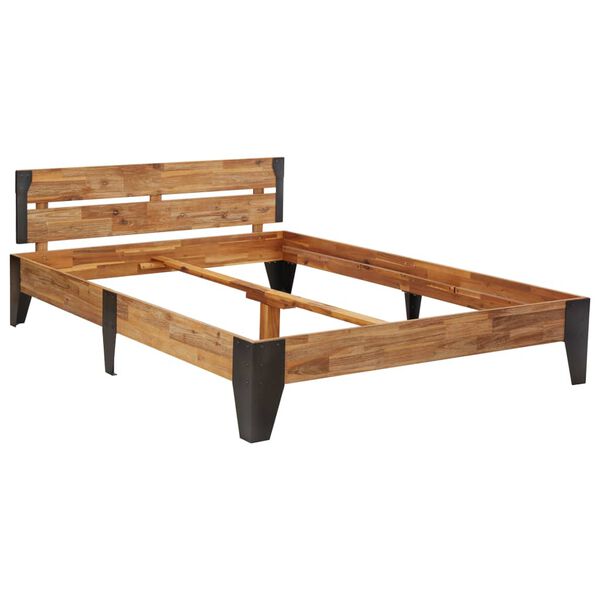 vidaXL Rám postele masivní akáciové dřevo broušený povrch 120 x 200 cm