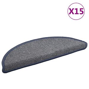 vidaXL Rohožky na schody 15 ks 56 x 17 x 3 cm Non-Slip