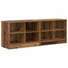 vidaXL Z&aacute;suvka pod postel s polic&iacute; 2 pcs Star&eacute; dřevo 66 x 33 x 48 cm