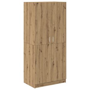vidaXL &Scaron;atn&iacute; skř&iacute;ň dub artisan 90 x 52 x 200 cm kompozitn&iacute; dřevo