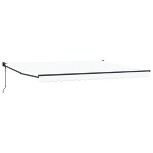 vidaXL Mark&yacute;za B&iacute;l&aacute; 450 x 300 x 165 cm Polyester a kov