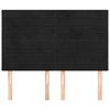 vidaXL Čelo postele černé 144x5x118/128 cm sametové