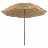 vidaXL Pl&aacute;žov&yacute; slunečn&iacute;k 255 x 255 x 255 cm Polyester a ocel Př&iacute;rodn&iacute;