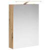 vidaXL Koupelnov&aacute; zrcadlov&aacute; skř&iacute;ň Uměleck&yacute; dub 50 x 14,5 x 70 cm