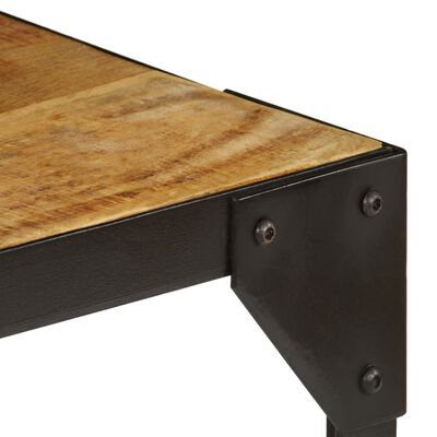 vidaXL Konferenční stolek 110 cm masivní hrubý mangovník a ocel