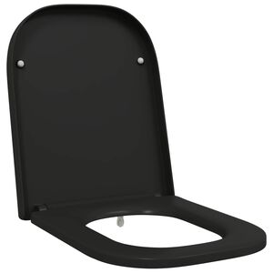 vidaXL Toaletn&iacute; prkno Čern&aacute; 47,5 x 35 x 3,6 cm Duroplast