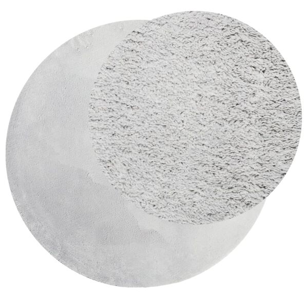 vidaXL Koberec HUARTE kr&aacute;tk&yacute; vlas měkk&yacute; a prateln&yacute; &scaron;ed&yacute; &Oslash; 100 cm