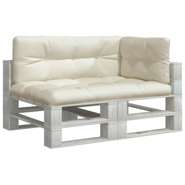 vidaXL Podu&scaron;ky na palety 3 ks kr&eacute;mov&eacute; textil