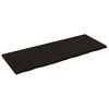 vidaXL N&aacute;stěnn&aacute; police tmavě hněd&aacute; 160x60x(2-4)cm o&scaron;etřen&yacute; masivn&iacute; dub