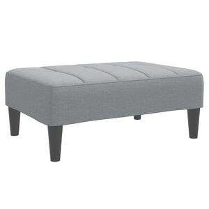 vidaXL Podnožka světle &scaron;ed&aacute; 77 x 55 x 31 cm textil