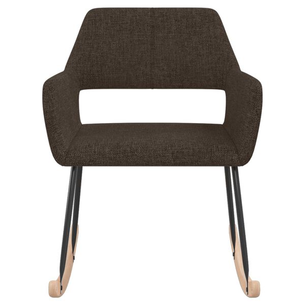vidaXL Houpac&iacute; křeslo tmavě hněd&eacute; textil
