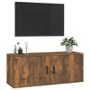 vidaXL Nástěnná TV skříňka kouřový dub 100 x 34,5 x 40 cm