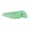 vidaXL Sklen&iacute;k s ocelov&yacute;m r&aacute;mem zelen&yacute; 144 m&sup2; 24 x 6 x 2,85 m