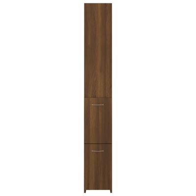 vidaXL Koupelnová skříňka hnědý dub 25x26,5x170 cm kompozitní dřevo