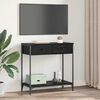 vidaXL Konzolový stolek Černý dub 75 x 34,5 x 75 cm kompozitní dřevo