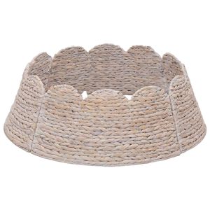 vidaXL V&aacute;nočn&iacute; obojek na stromek Kulat&yacute; B&iacute;l&aacute; Průměr 45 x 22 cm