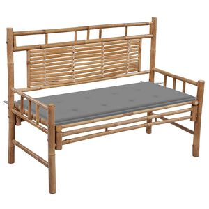 vidaXL Zahradn&iacute; lavice s podu&scaron;kou 120 cm bambus