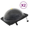 vidaXL Sol&aacute;rn&iacute; ohř&iacute;vače baz&eacute;nu 2 ks 75 x 75 x 36 cm HDPE hlin&iacute;k