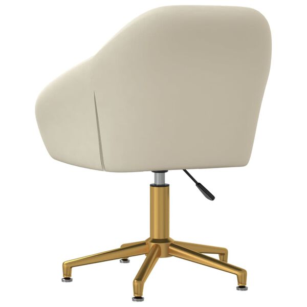 vidaXL Otočn&eacute; j&iacute;deln&iacute; židle 6 ks kr&eacute;mov&eacute; samet