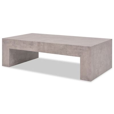 vidaXL Konferenční stolek, betonový vzhled, 100x50x30 cm