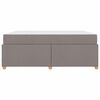 vidaXL R&aacute;m postele s matrac&iacute; Taupe 180 x 200 cm textil