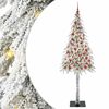 vidaXL V&aacute;nočn&iacute; stromeček s 300 LED diodami B&iacute;l&aacute; 210 cm PE a Ocel