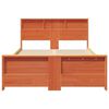 vidaXL R&aacute;m postele s čelo Voskově hněd&aacute; 120 x 200 cm kompozitn&iacute; dřevo