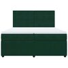vidaXL Box spring postel s matrac&iacute; tmavě zelen&aacute; 200x200 cm samet