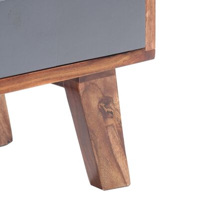 vidaXL TV stolek šedý 140 x 30 x 45 cm masivní sheeshamové dřevo