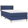 vidaXL Box spring postel s matrac&iacute; modr&aacute; 80x200 cm textil