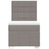 vidaXL Box spring postel s matrac&iacute; taupe 90x190 cm textil