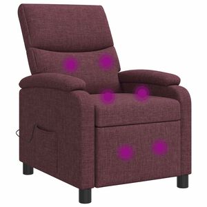 vidaXL Mas&aacute;žn&iacute; polohovac&iacute; křeslo Fialov&aacute; Textil