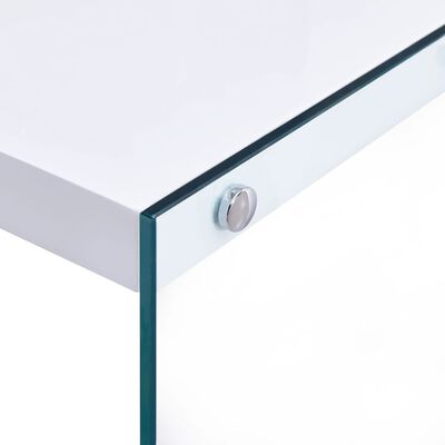 vidaXL Konzolový stolek bílý 80 x 29 x 75,5 cm MDF