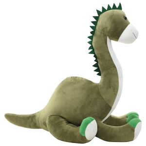 vidaXL Ply&scaron;ov&yacute; dinosaurus brontosaurus k mazlen&iacute; zelen&yacute;