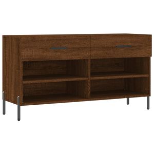 vidaXL Botn&iacute;k hněd&yacute; dub 102 x 35 x 55 cm kompozitn&iacute; dřevo