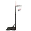 vidaXL Basketbalov&yacute; ko&scaron; b&iacute;l&yacute; 216&ndash;250 cm polyethylen