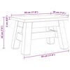 vidaXL Stolička Př&iacute;rodn&iacute; 30 x 20 x 20 cm Mahagonov&eacute; dřevo