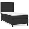 vidaXL Box spring postel s matrac&iacute; čern&aacute; 100x200 cm uměl&aacute; kůže
