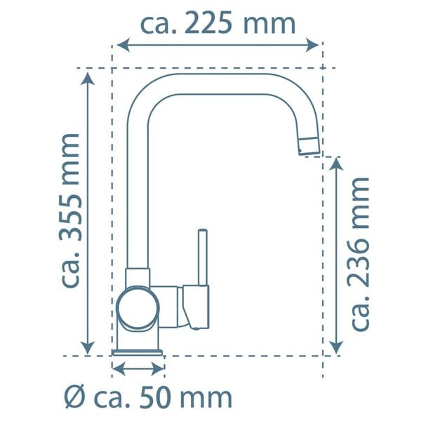 SCH&Uuml;TTE Dřezov&aacute; baterie FUTURA čern&aacute;