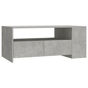 vidaXL Konferenčn&iacute; stolek betonově &scaron;ed&yacute; 102x55x42 cm kompozitn&iacute; dřevo